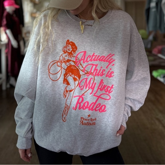 Peach Love California Tops - Peach Love Autism Graphic Sweatshirt
